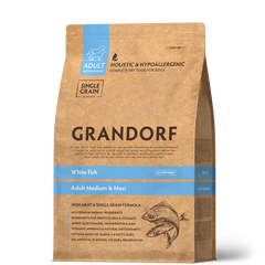 Grandorf White Fish Adult Medium & Maxi Breeds - Грандорф сухий комплексний корм для дорослих собак середніх та великих порід з рибою
