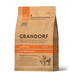 Grandorf Lamb & Turkey Junior Medium & Maxi Breeds - Грандорф сухий комплексний корм для юніорів середніх та крупних порід з ягням та індичкою